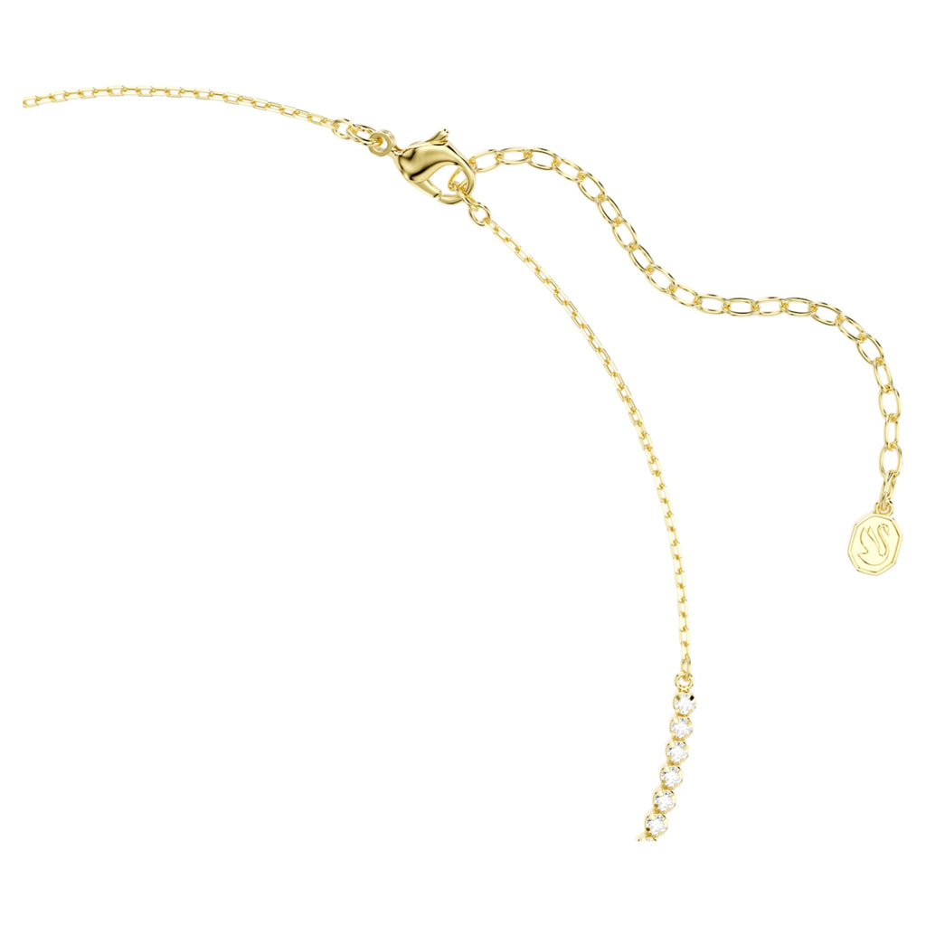 Swarovski Mesmera necklace Mixed cuts, White, 18K gold finish