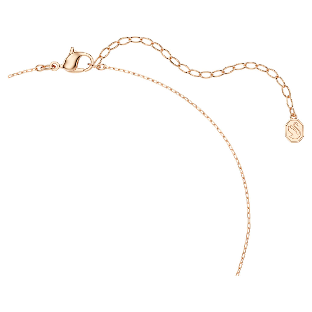 Swarovski Mesmera necklace Mixed cuts, White, 18K rose gold finish