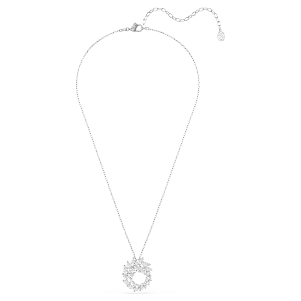 Swarovski Mesmera pendant Marquise cut, White, Rhodium plated