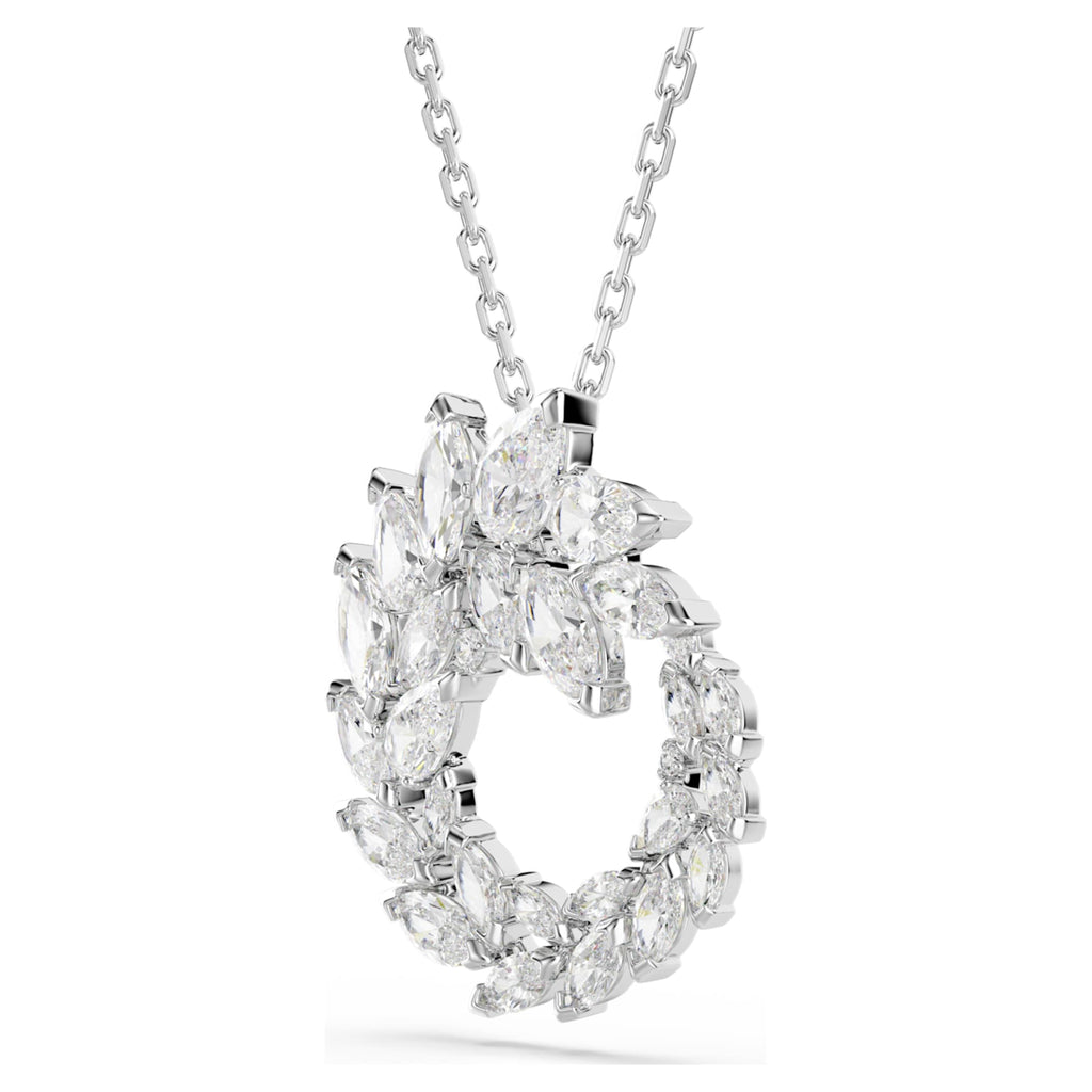 Swarovski Mesmera pendant Marquise cut, White, Rhodium plated