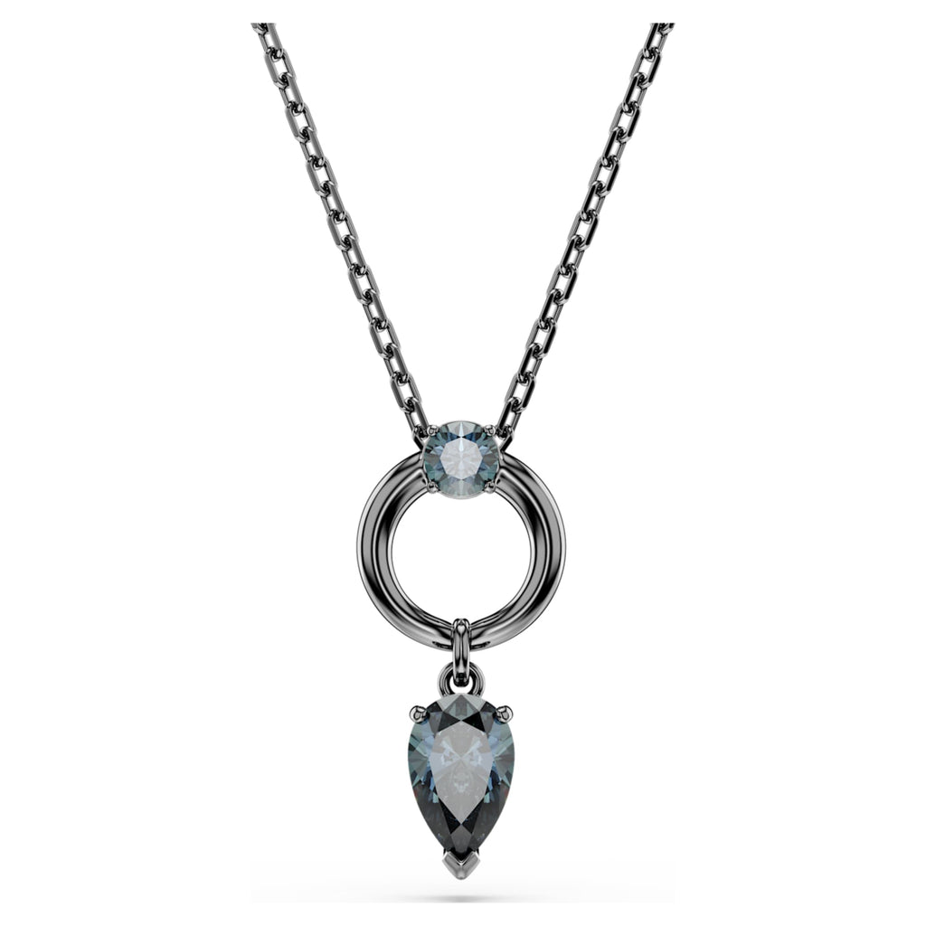 Swarovski Mesmera pendant Mixed cuts, Gray, Ruthenium plated
