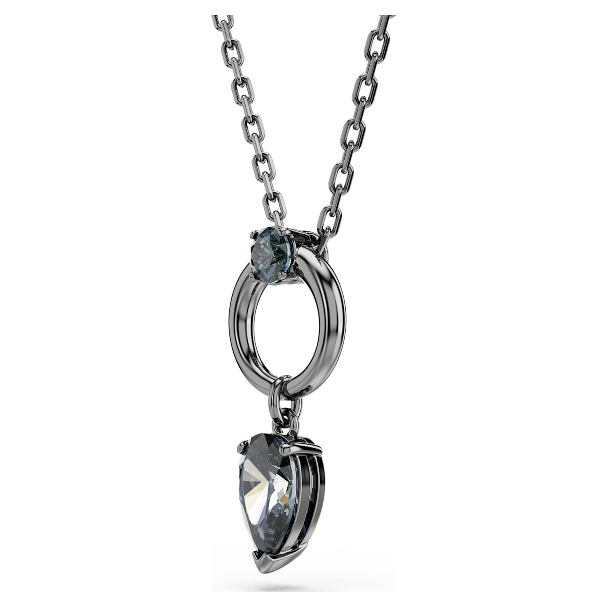 Swarovski Mesmera pendant Mixed cuts, Gray, Ruthenium plated