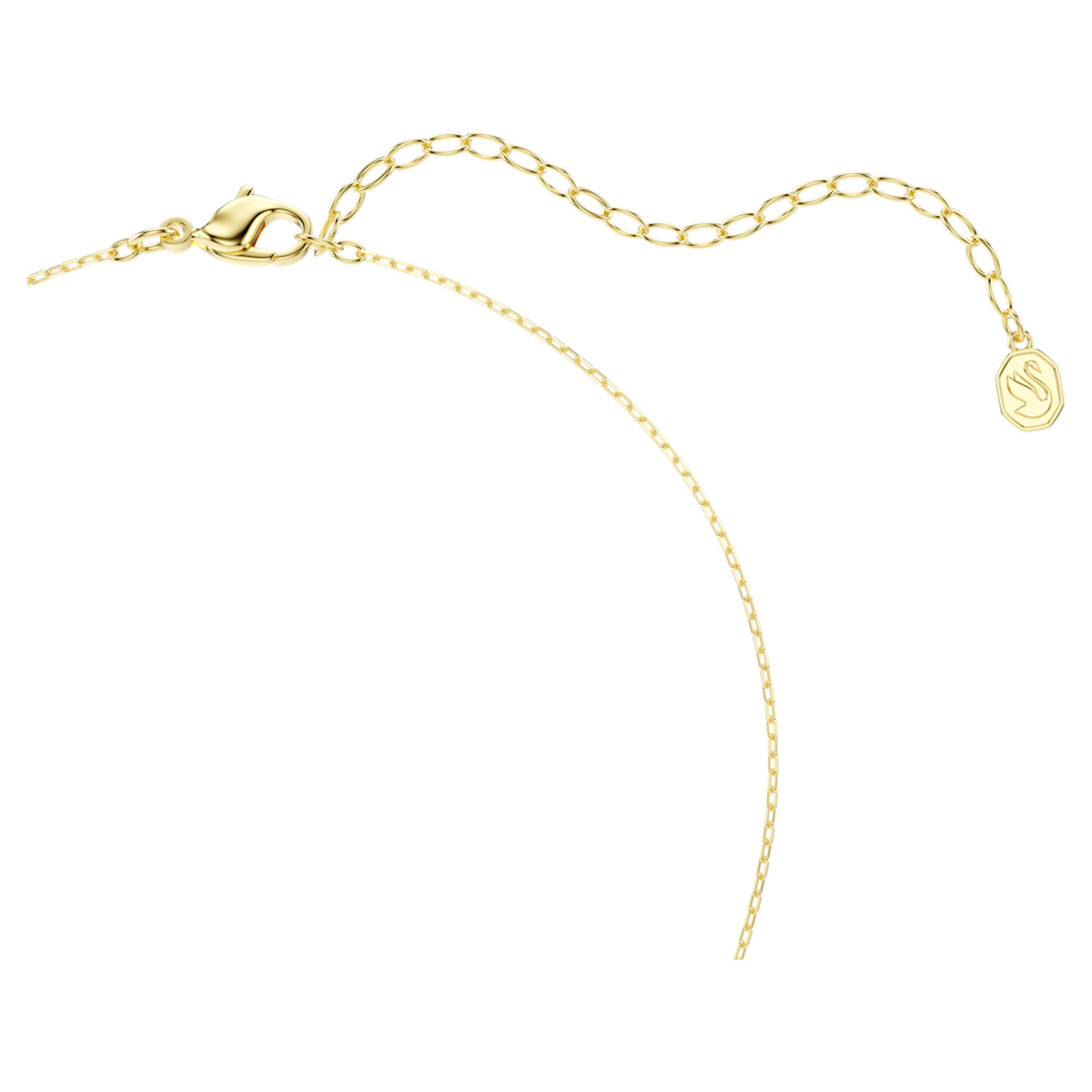 Swarovski Mesmera pendant Mixed cuts, Green, 18K gold finish