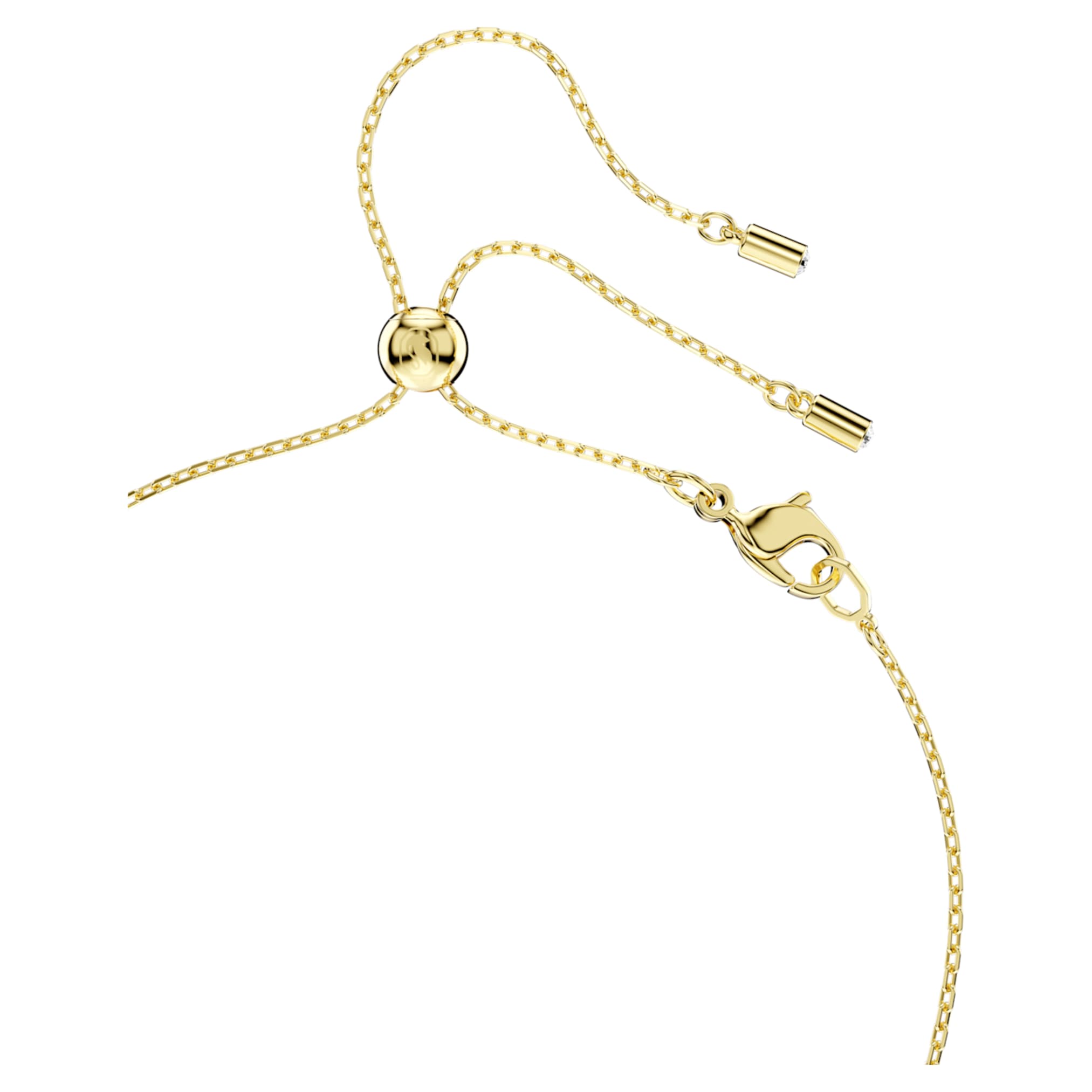 Swarovski Mesmera pendant Mixed cuts, Red, 18K gold finish