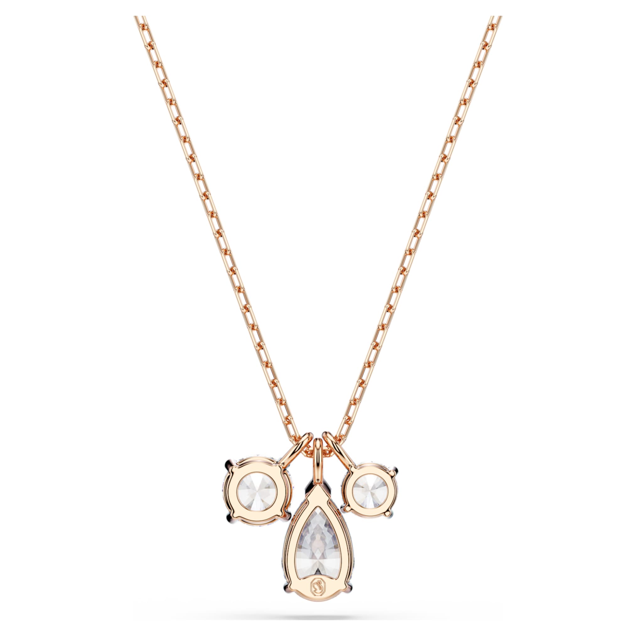 Swarovski Mesmera pendant Mixed cuts, White, 18K rose gold finish