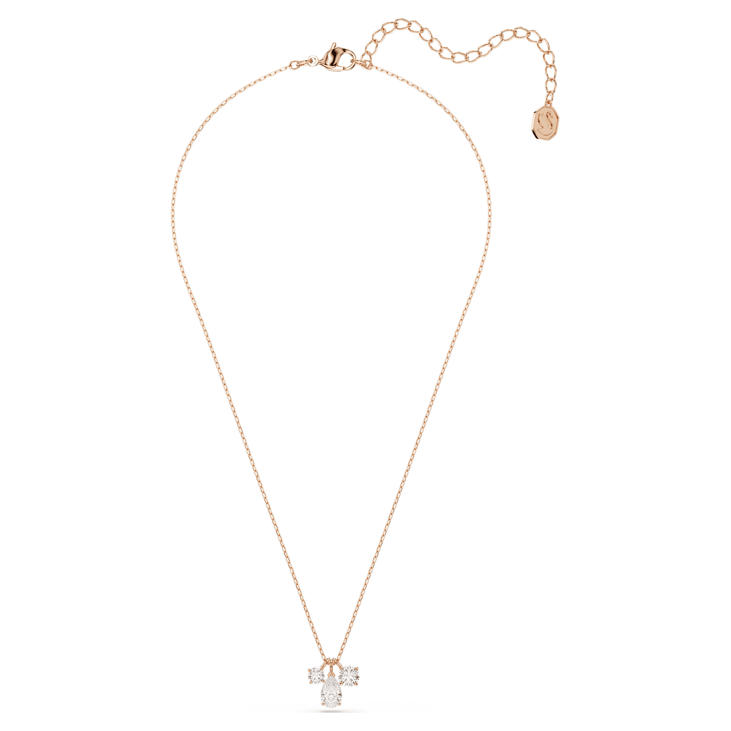 Swarovski Mesmera pendant Mixed cuts, White, 18K rose gold finish
