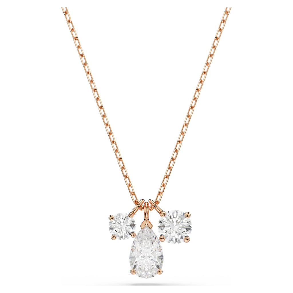 Swarovski Mesmera pendant Mixed cuts, White, 18K rose gold finish