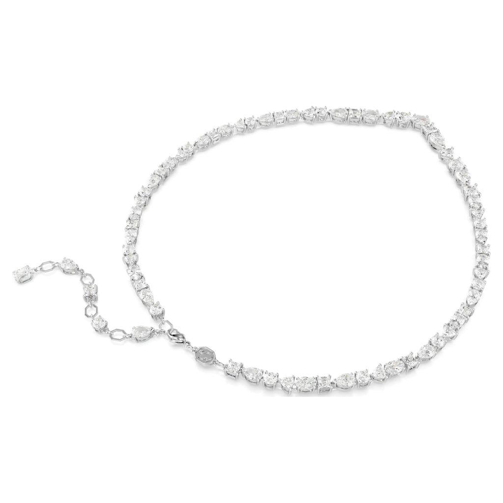 Swarovski Mesmera set Mixed cuts, White, Rhodium plated