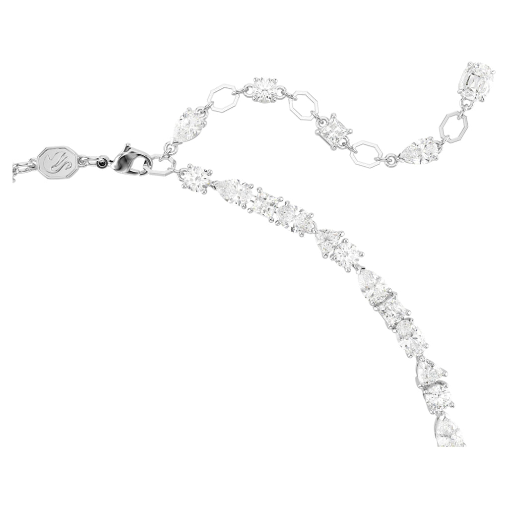 Swarovski Mesmera set Mixed cuts, White, Rhodium plated