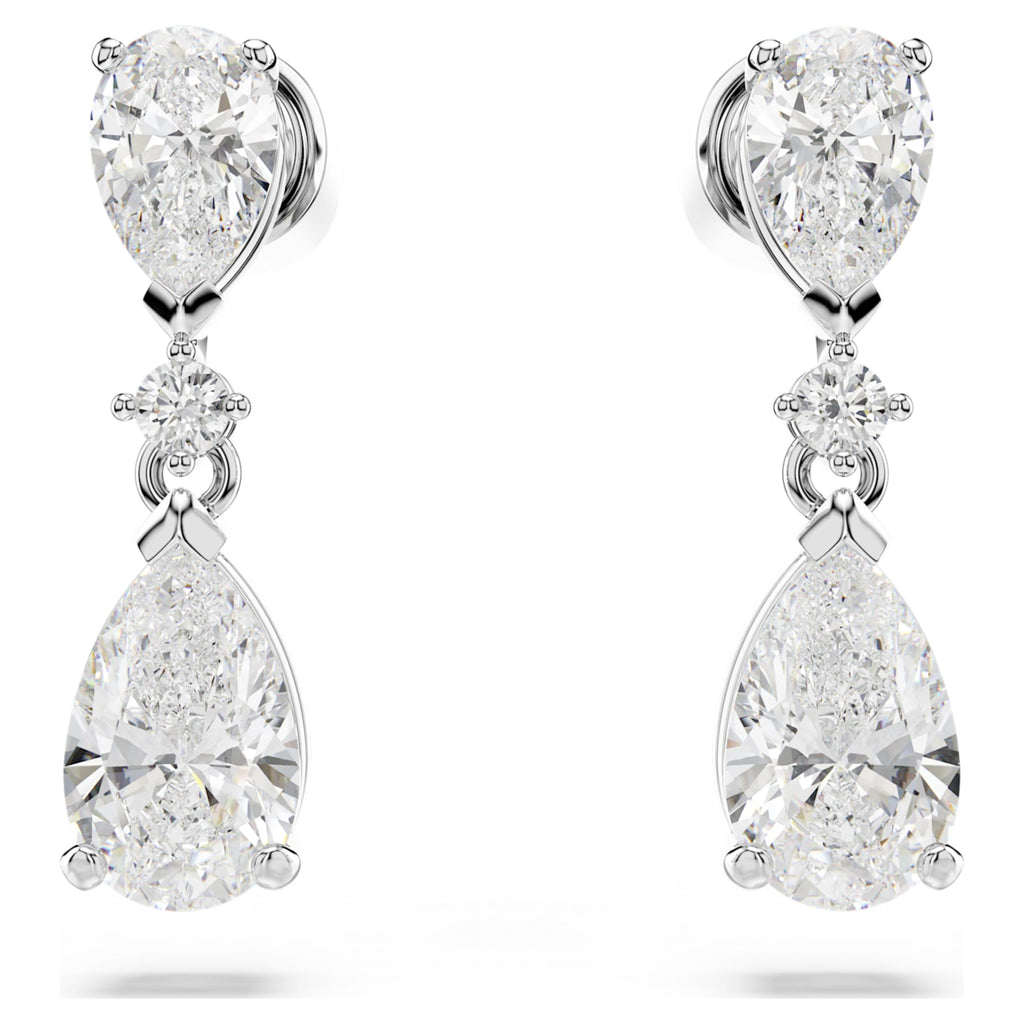 Swarovski Mesmera set Mixed cuts, White, Rhodium plated