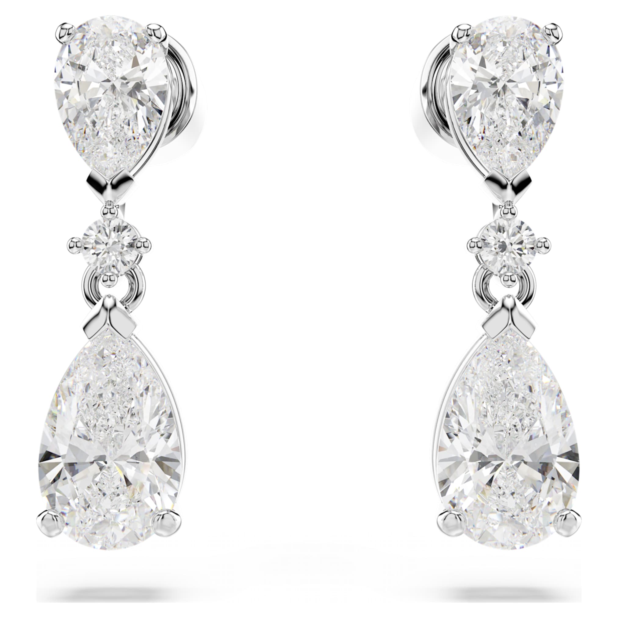 Swarovski Mesmera set Mixed cuts, White, Rhodium plated