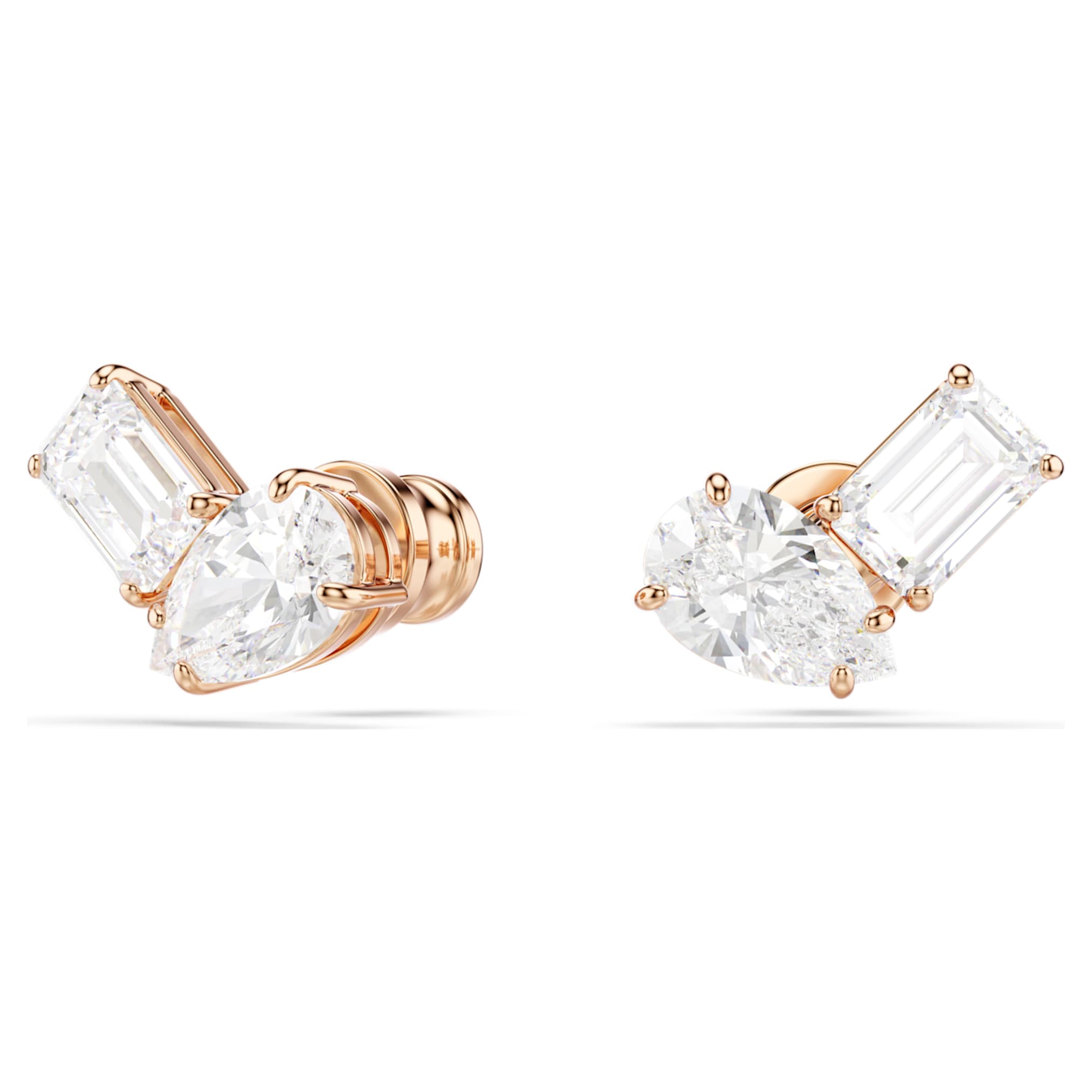 Swarovski Mesmera set Pear cut, Octagon cut, White, 18K rose gold finish