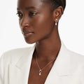 Swarovski Mesmera set Pear cut, Round cut, White, 18K rose gold finish