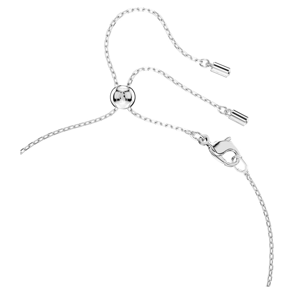 Swarovski Mesmera set Pear cut, Round cut, White, Rhodium plated