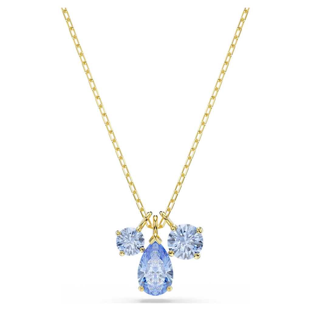 Swarovski Mesmera set Set (2), Mixed cuts, Blue, 18K gold finish