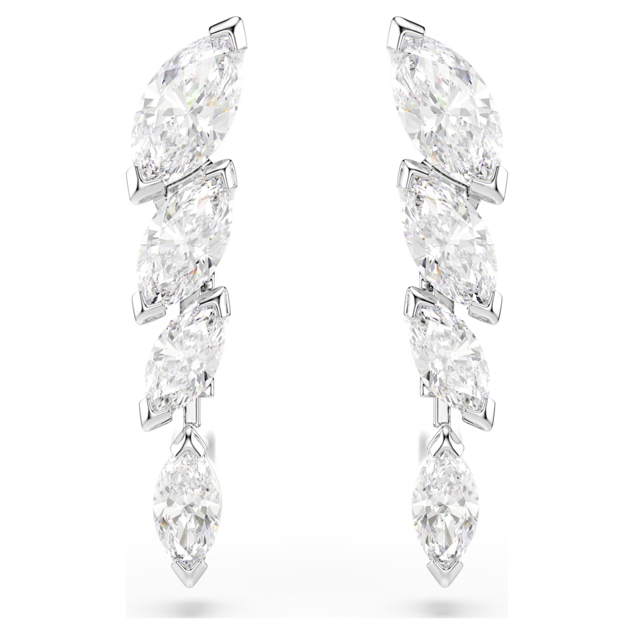 Swarovski Mesmera set Set (3), Marquise cut, White, Rhodium plated