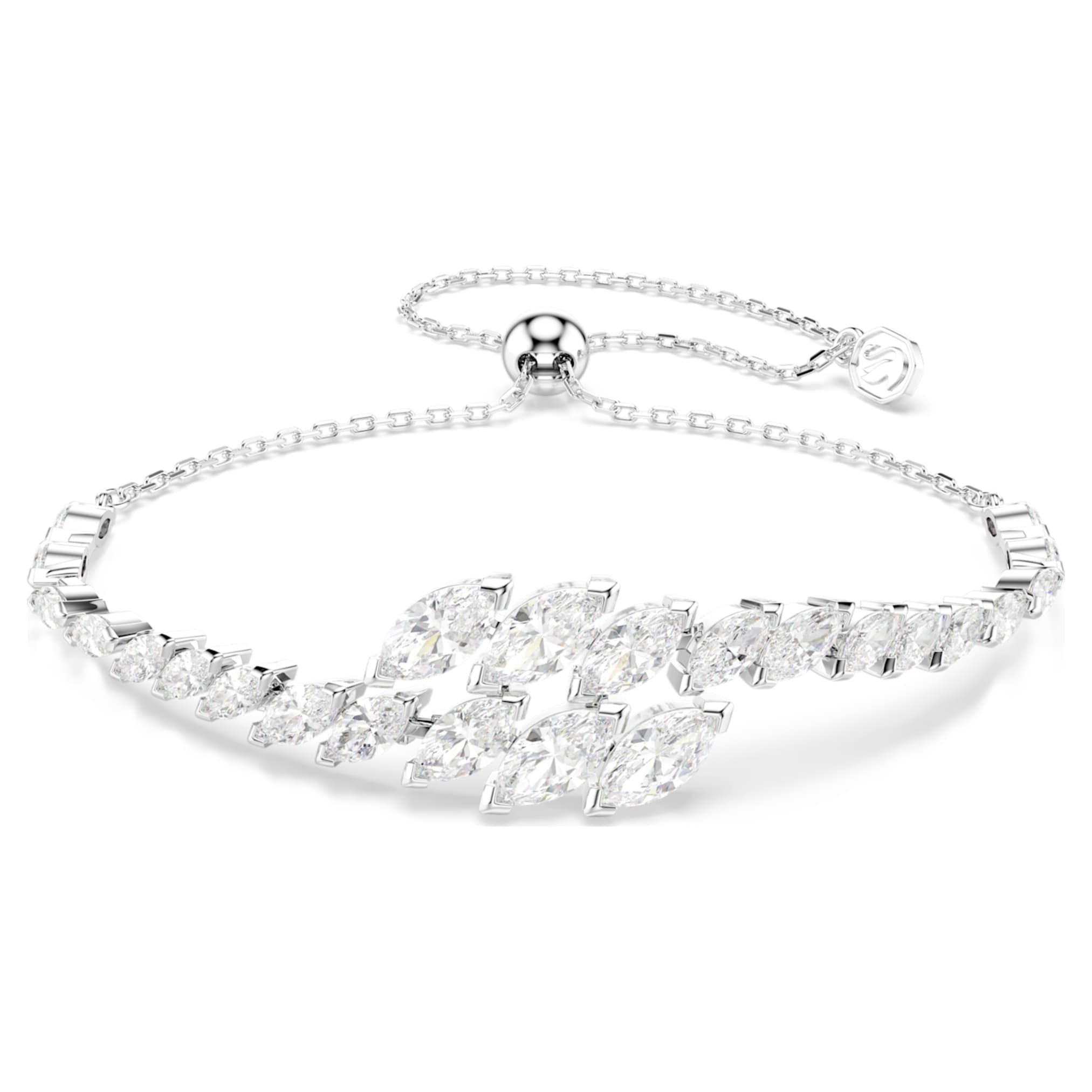 Swarovski Mesmera set Set (3), Marquise cut, White, Rhodium plated