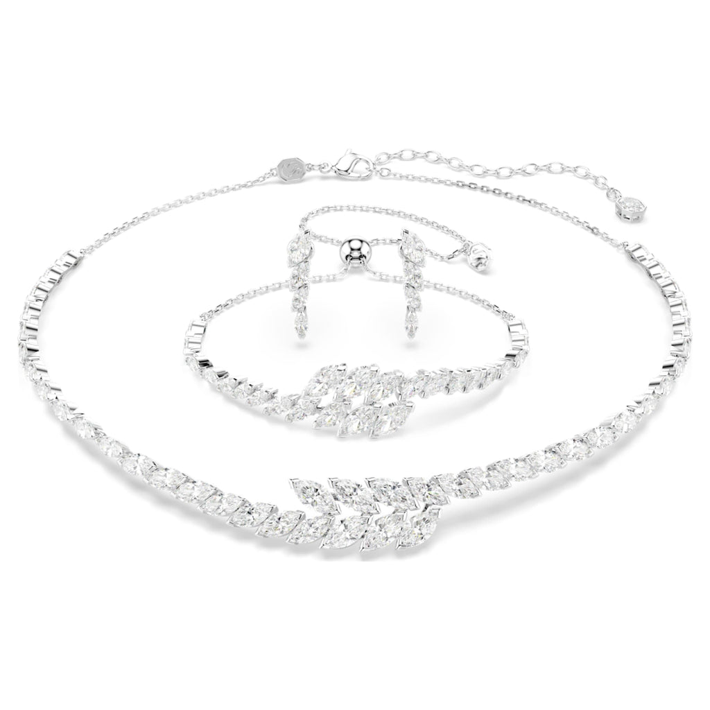 Swarovski Mesmera set Set (3), Marquise cut, White, Rhodium plated