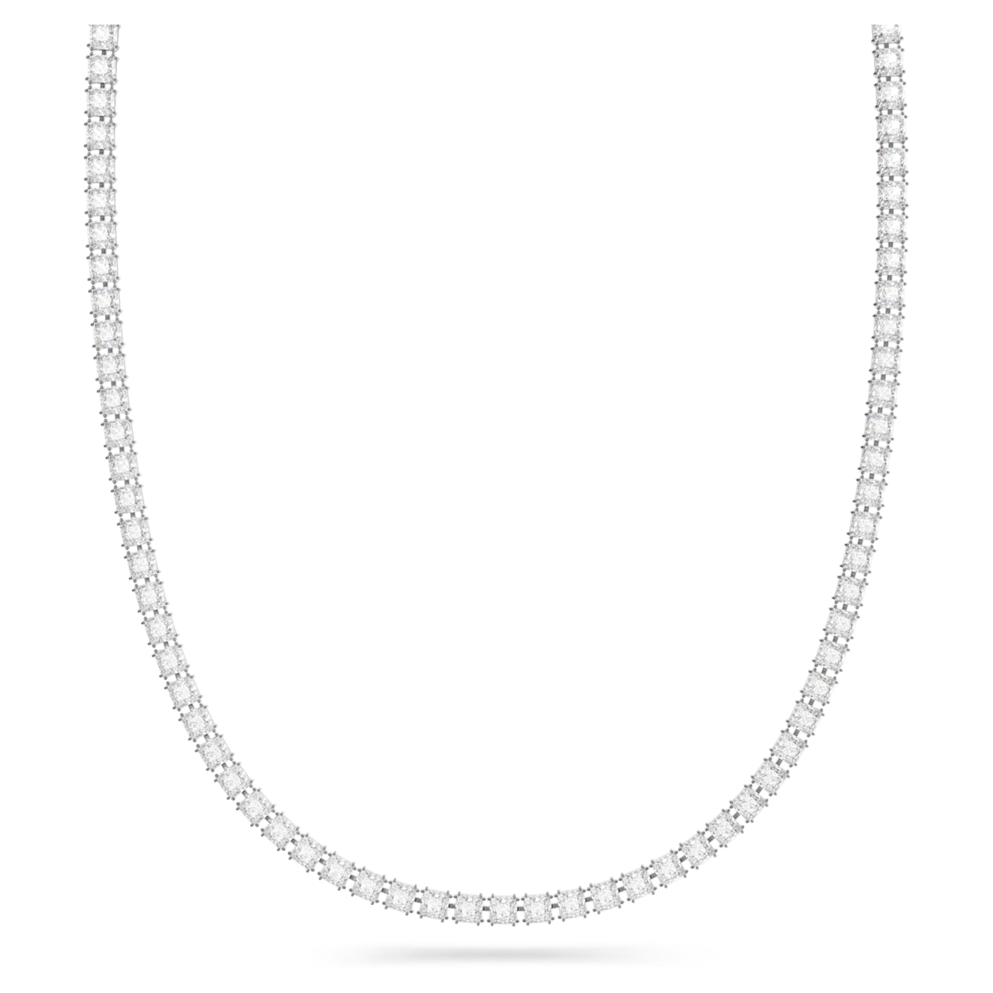 Swarovski Millenia belt Square cut, White, Rhodium plated