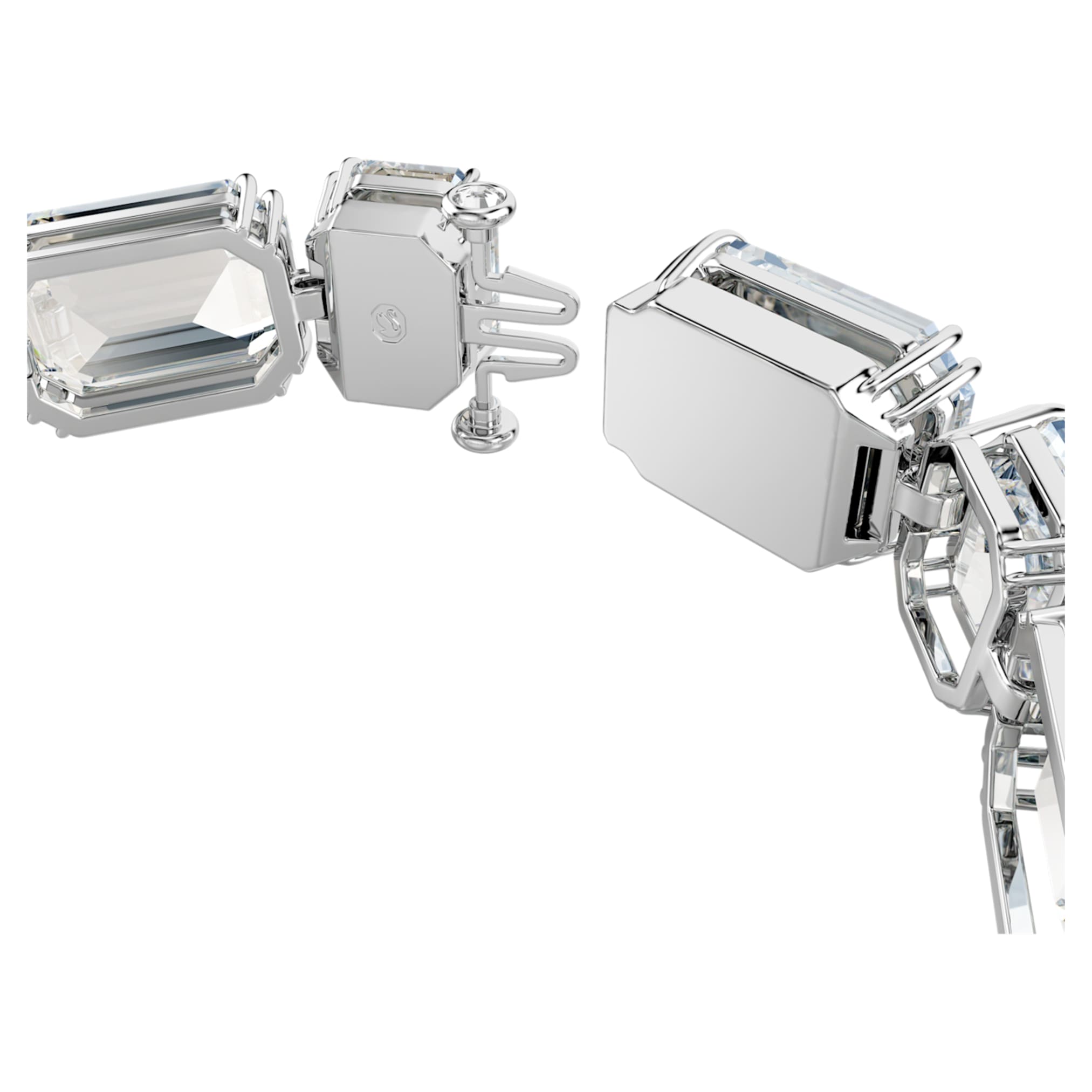 Swarovski Millenia bracelet Octagon cut, White, Rhodium plated