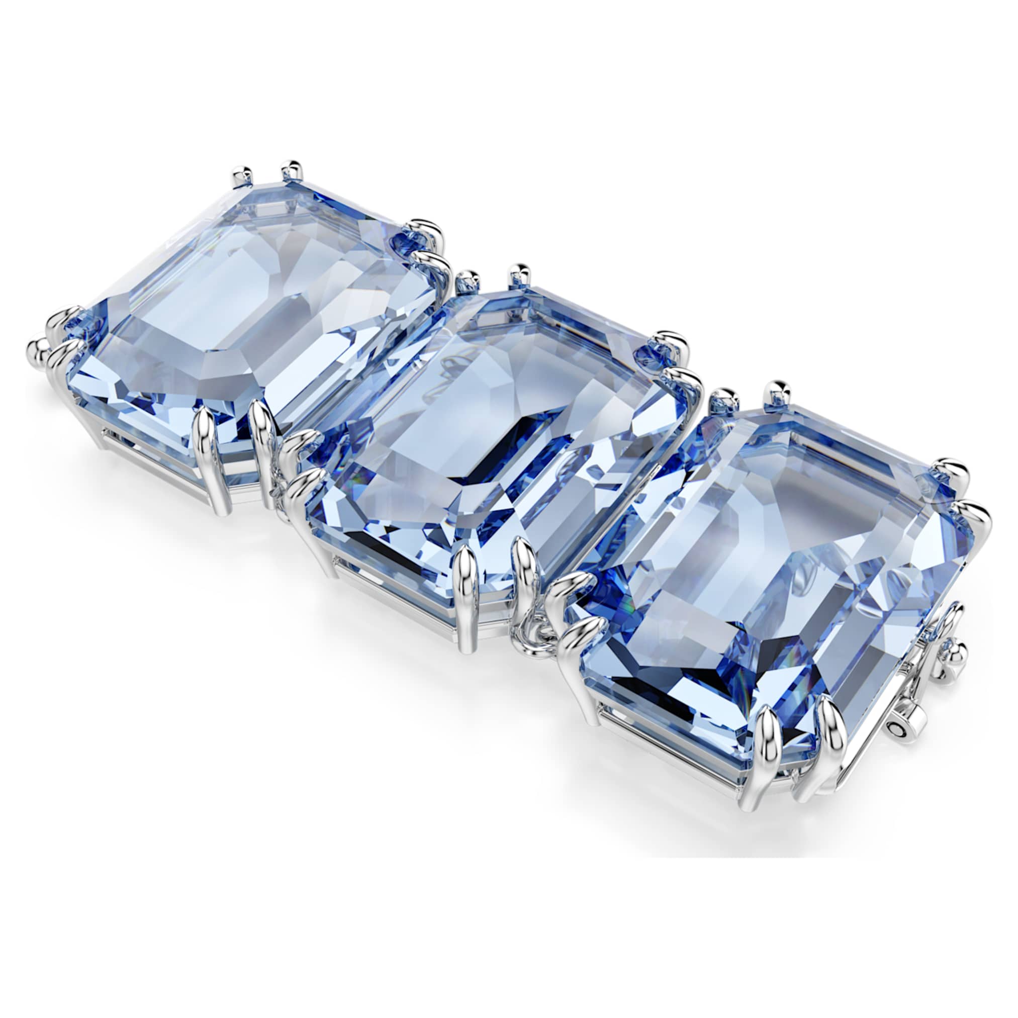 Swarovski Millenia extender Octagon cut, Blue, Rhodium plated