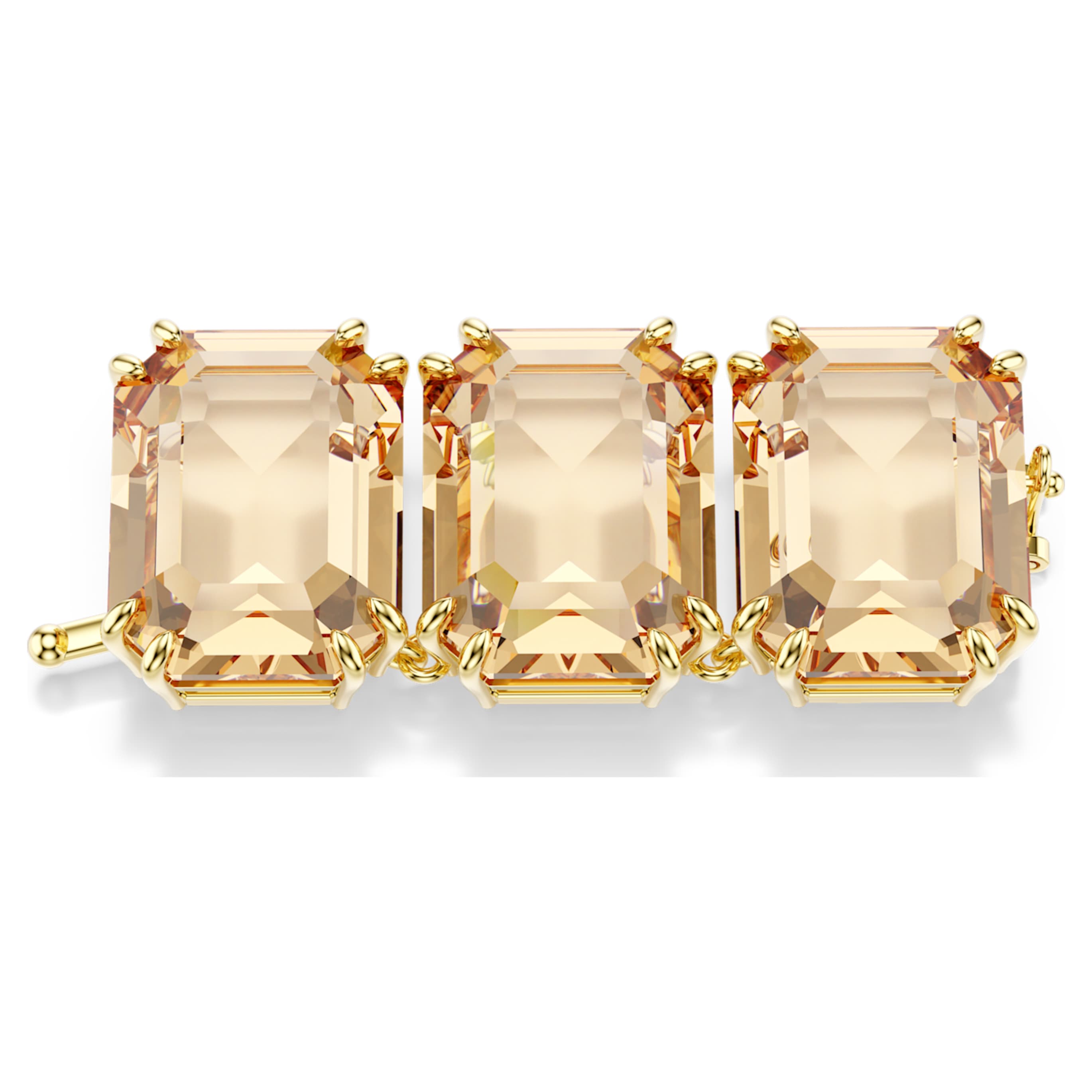 Swarovski Millenia extender Octagon cut, Green, 18K gold finish