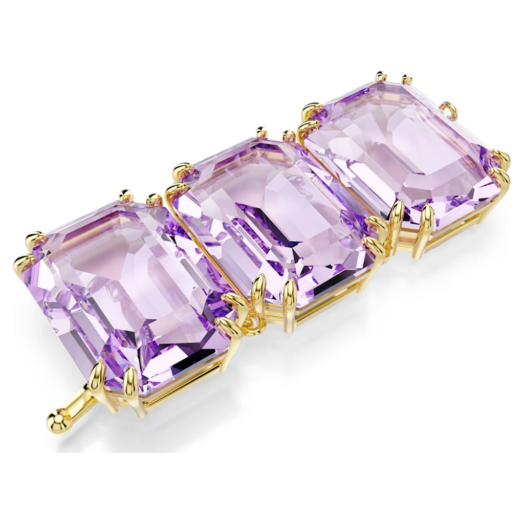 Swarovski Millenia extender Octagon cut, Purple, 18K gold finish