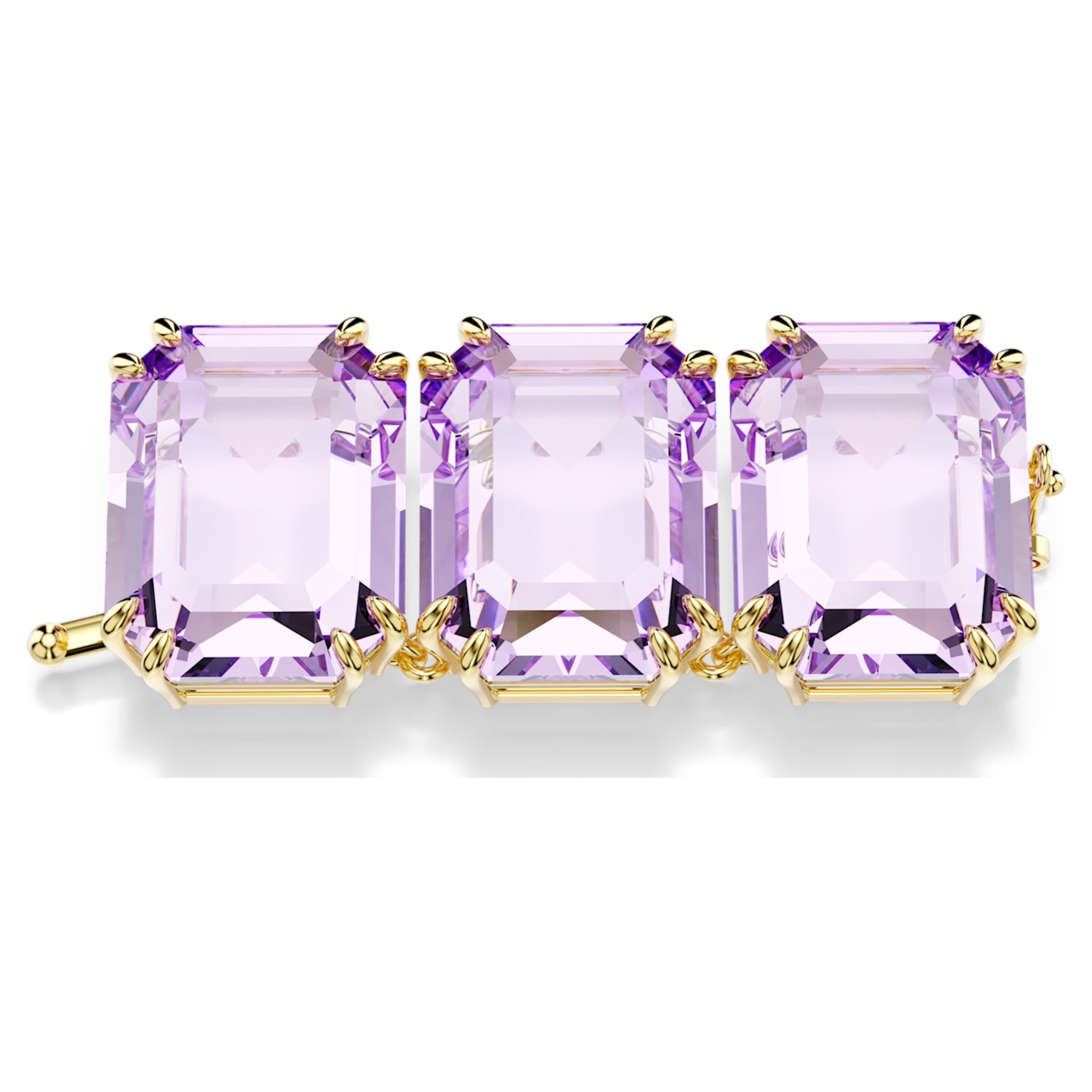 Swarovski Millenia extender Octagon cut, Green, 18K gold finish