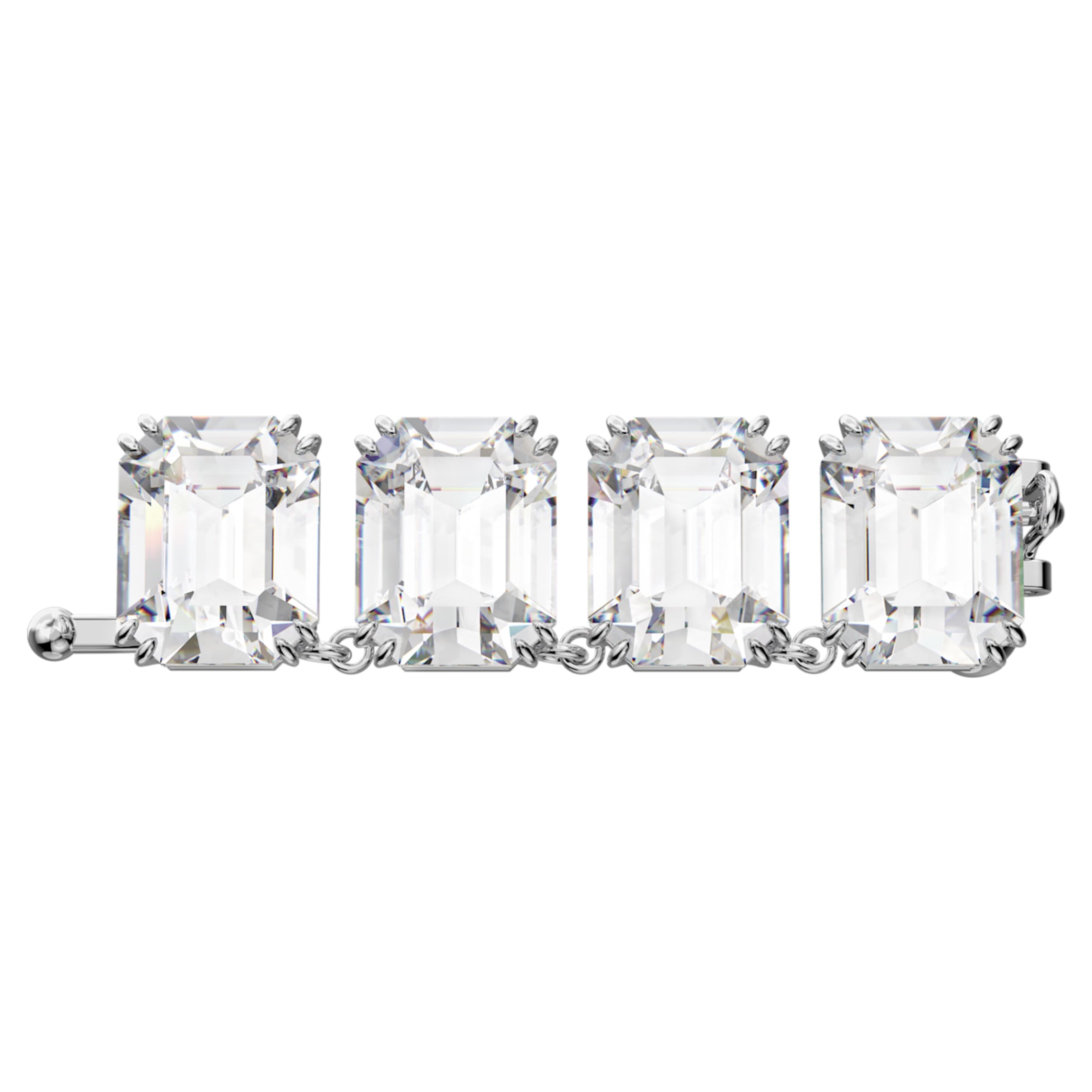 Swarovski Millenia extender Octagon cut, Pink, Rhodium plated