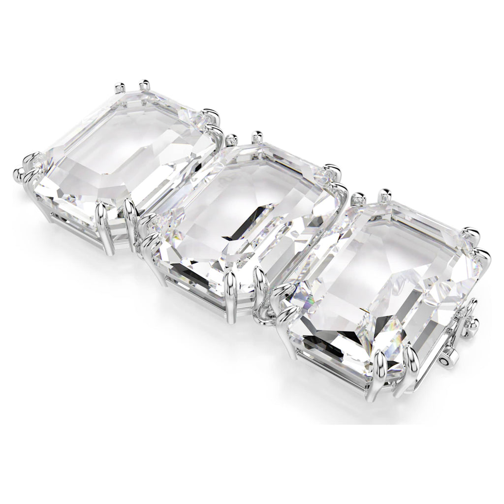 Swarovski Millenia extender Octagon cut, White, Rhodium plated