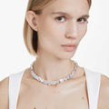 Swarovski Millenia necklace Octagon cut, White, Rhodium plated