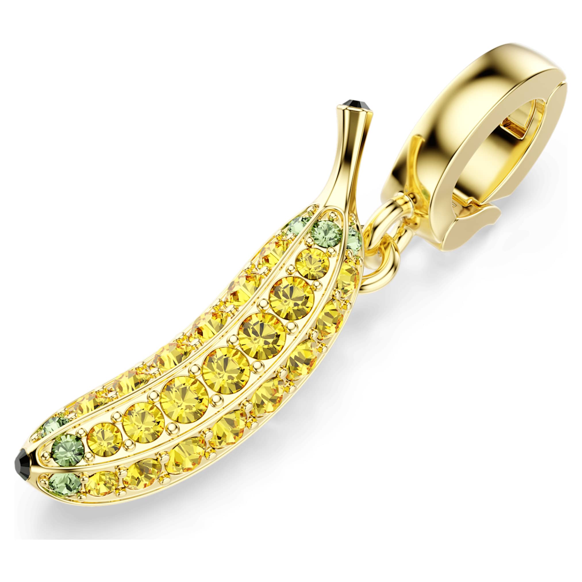 Swarovski Minions Banana charm Pavé, Yellow, 18K gold finish