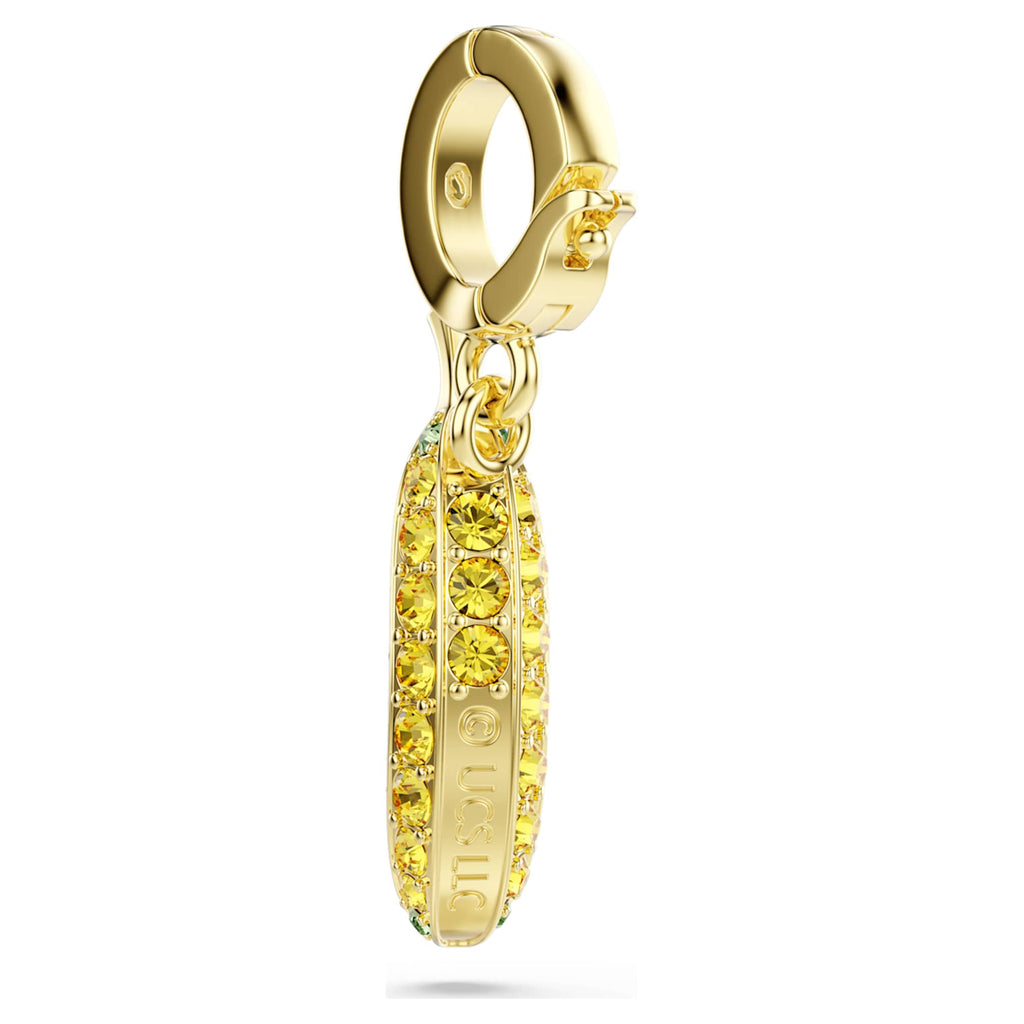 Swarovski Minions Banana charm Pavé, Yellow, 18K gold finish