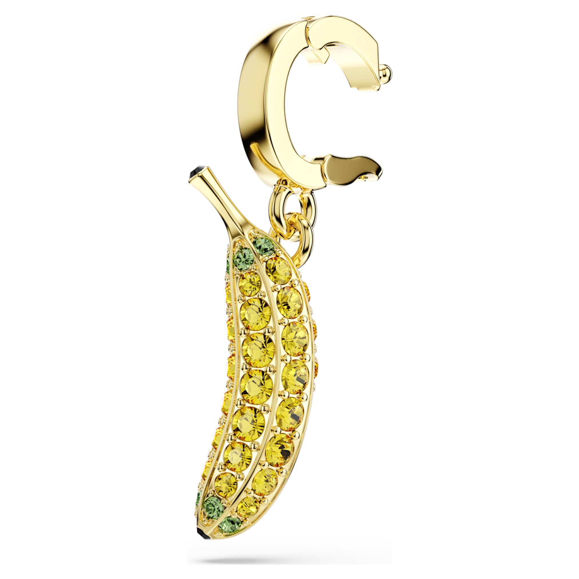 Swarovski Minions Banana charm Pavé, Yellow, 18K gold finish