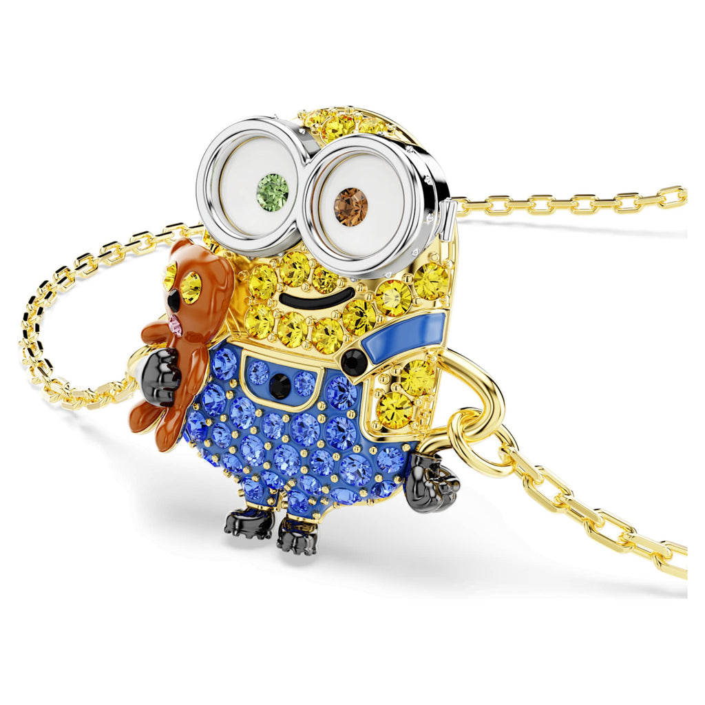 Swarovski Minions Bob bracelet Pavé, Multicolored, 18K gold finish