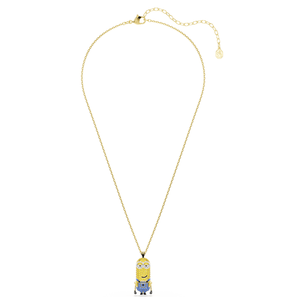 Swarovski Minions Kevin pendant Pavé, Multicolored, 18K gold finish