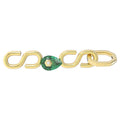 Swarovski Numina extender Green, 18K gold finish
