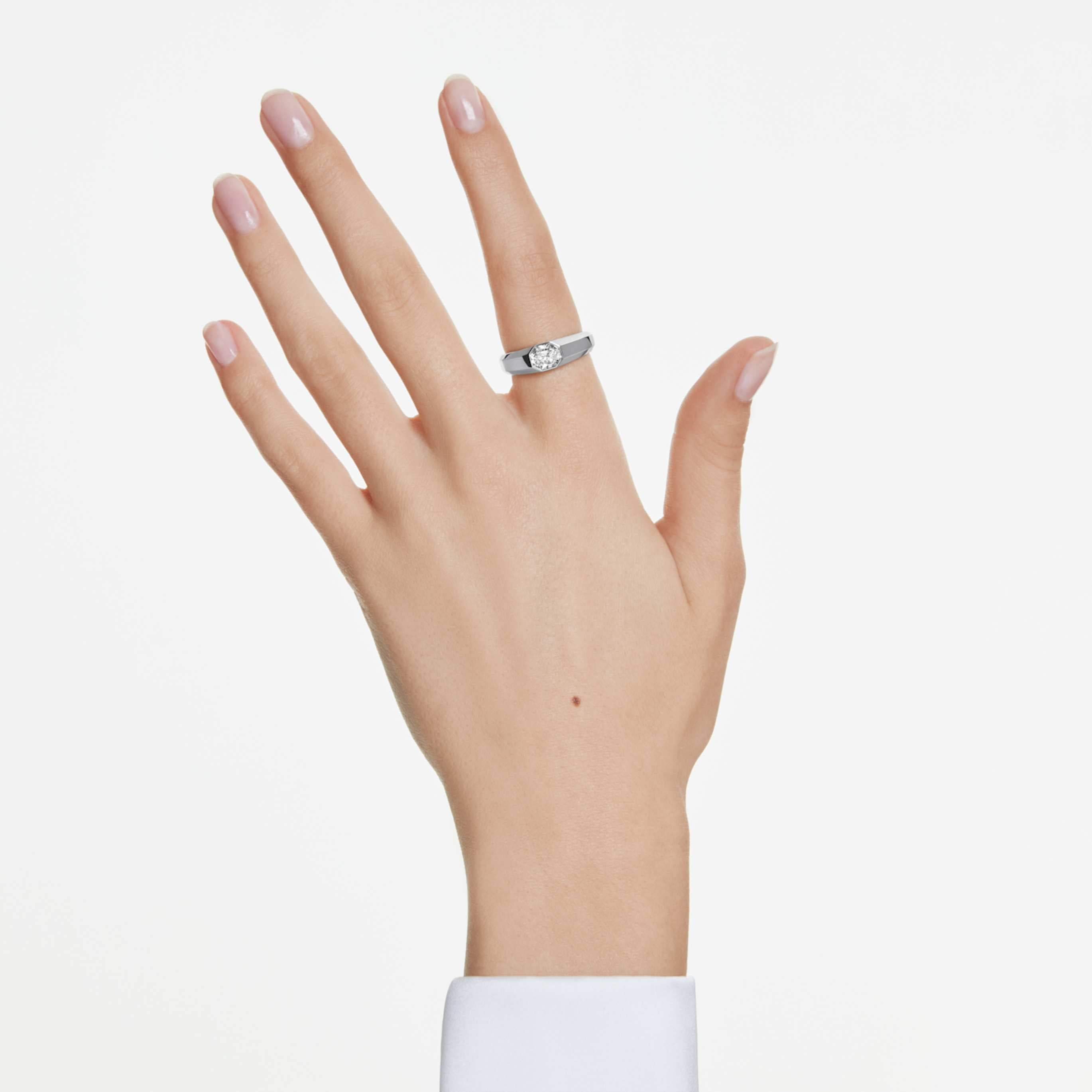 Swarovski Octagon band ring Lab-grown diamonds 1.0 ct tw, Octagon shape, 14K white gold