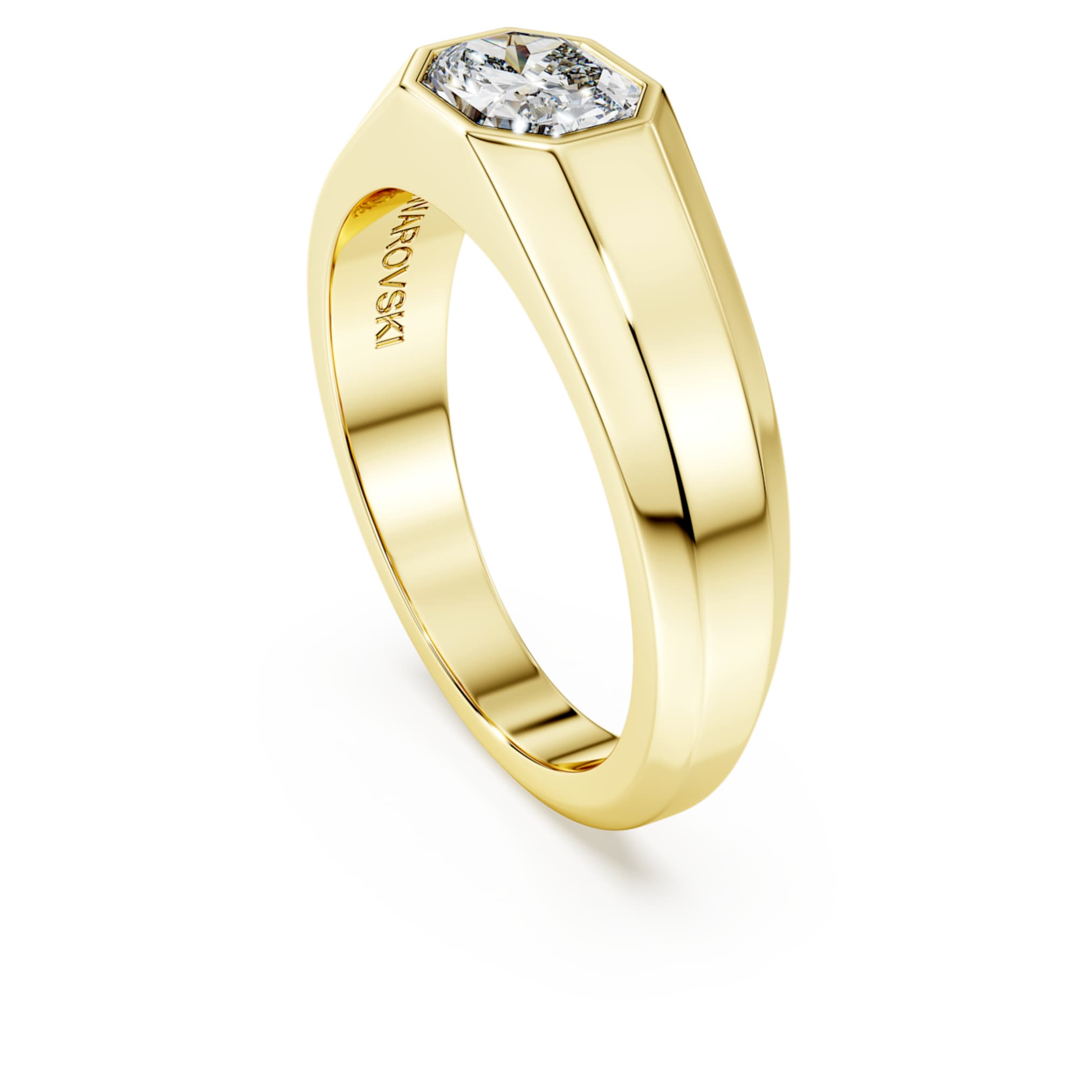 Swarovski Octagon band ring Lab-grown diamonds 1.0 ct tw, Octagon shape, 14K yellow gold