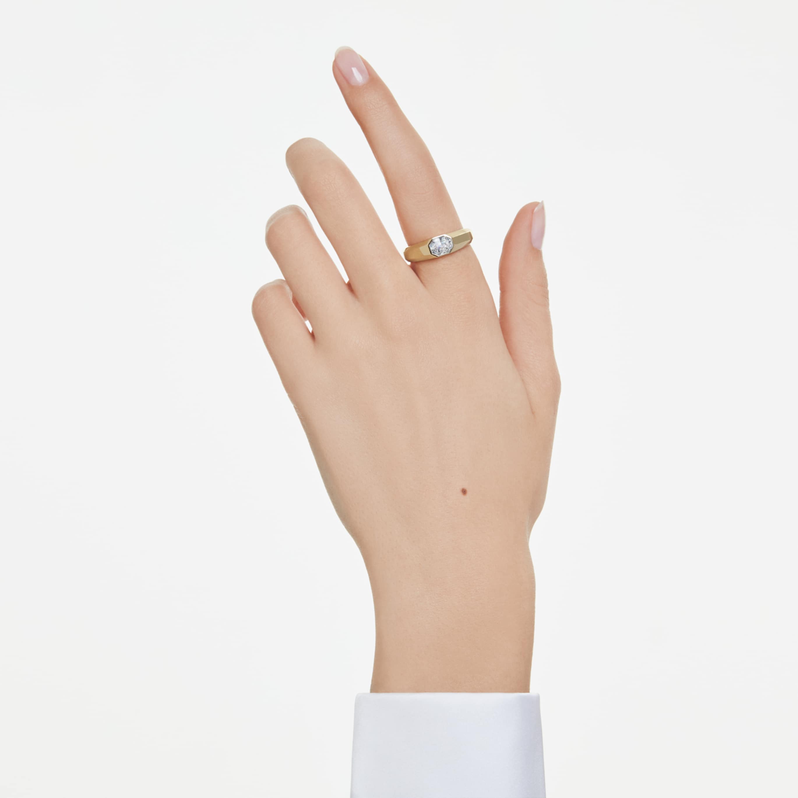 Swarovski Octagon band ring Lab-grown diamonds 1.0 ct tw, Octagon shape, 14K yellow gold