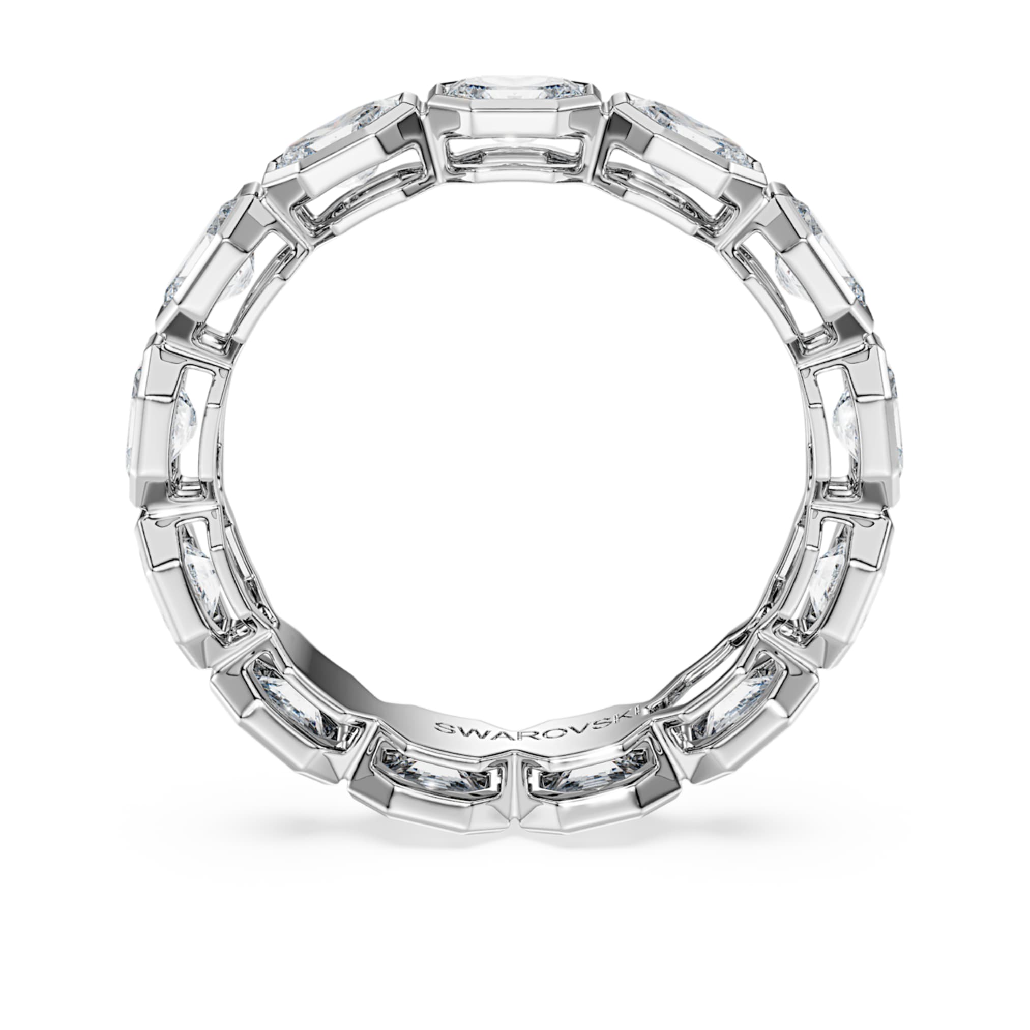 Swarovski Octagon band ring Lab-grown diamonds 2.4 ct tw, Octagon shape, 14K white gold