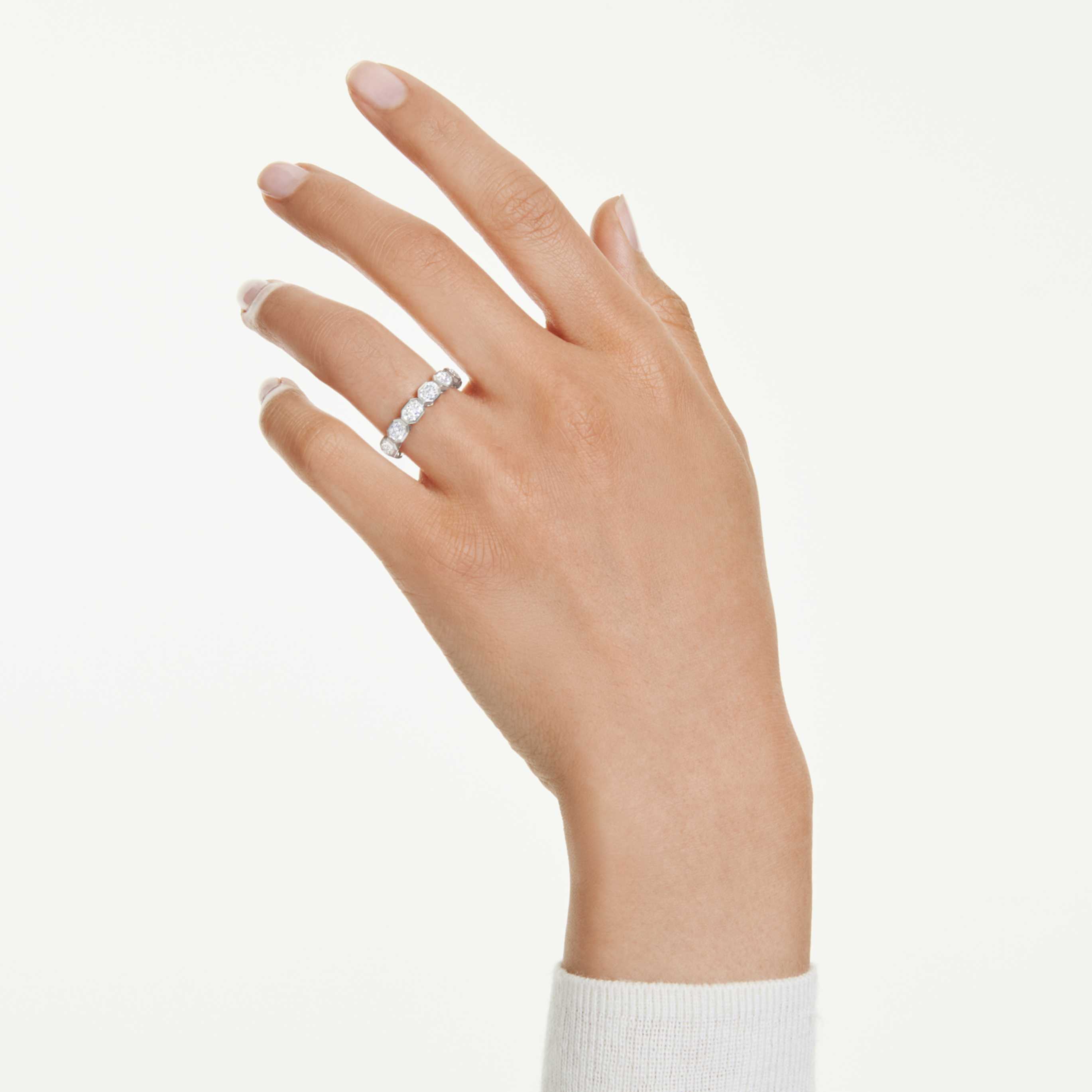 Swarovski Octagon band ring Lab-grown diamonds 2.4 ct tw, Octagon shape, 14K white gold