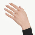 Swarovski Octagon bezel ring Lab-grown diamonds 1.0 ct tw, Octagon shape, 14K yellow gold