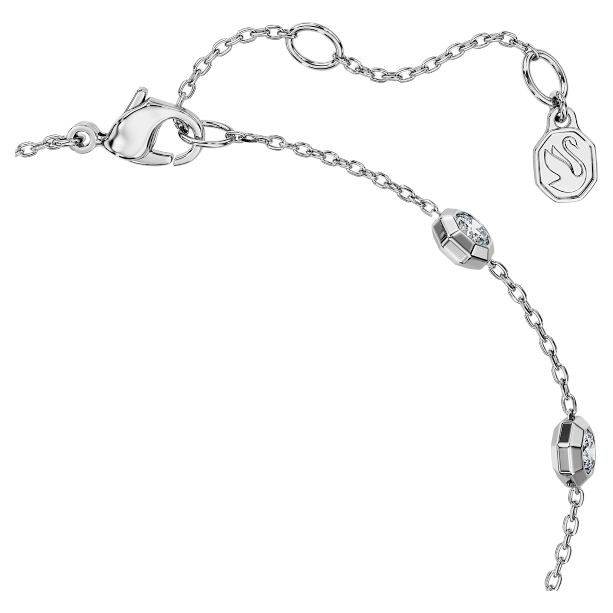 Swarovski Octagon bracelet Lab-grown diamonds 0.8 ct tw, Round shape, Sterling silver