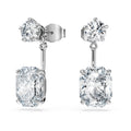 Swarovski Octagon earring jackets Lab-grown diamonds 9.65 ct tw, Mixed shapes, 18K white gold