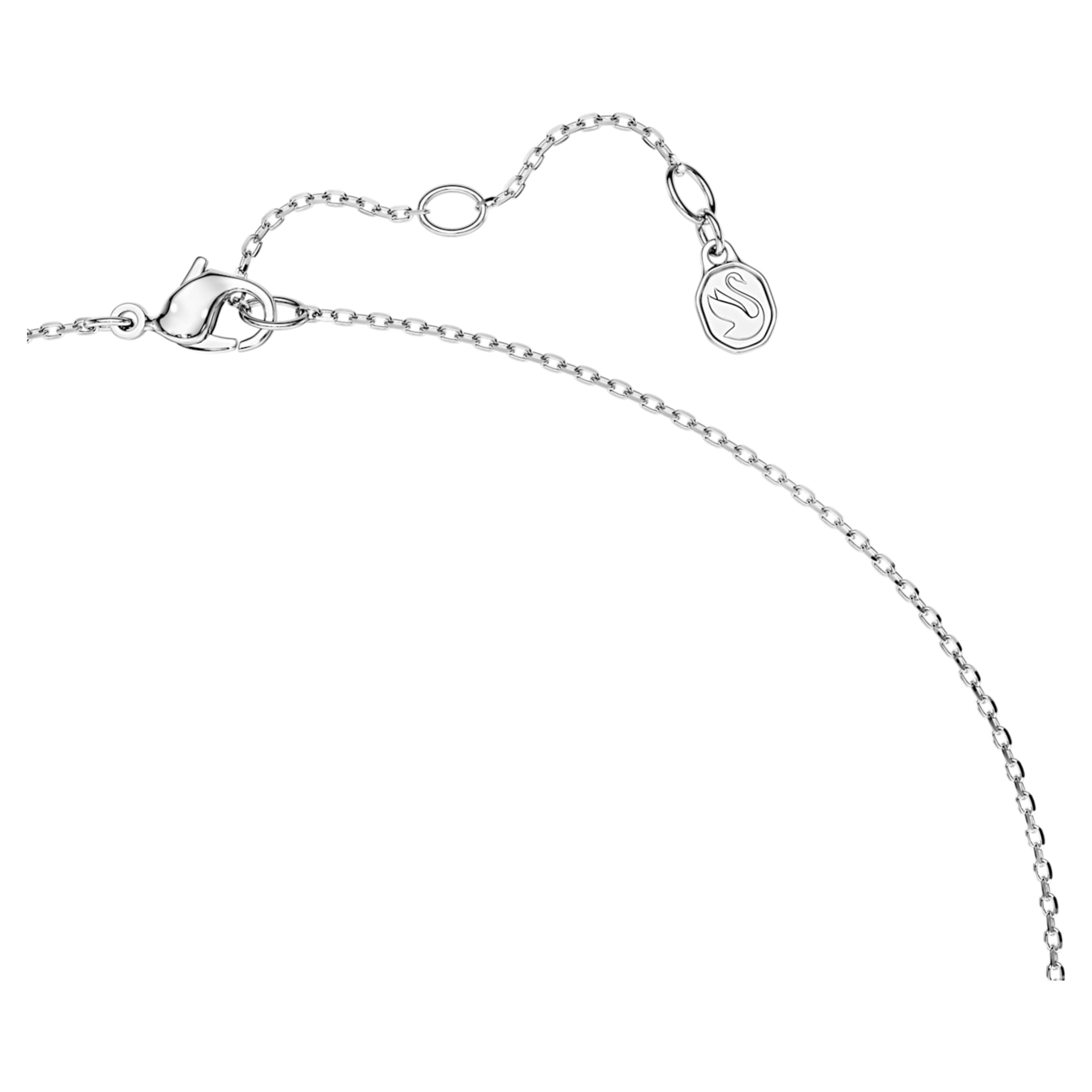 Swarovski Octagon necklace Lab-grown diamonds 0.7 ct tw, Round shape, Sterling silver