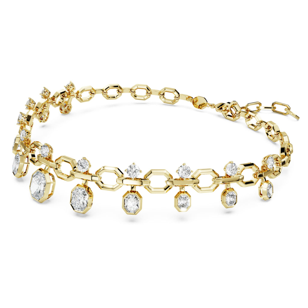 Swarovski Octagon necklace Lab-grown diamonds 18.39 ct tw, Mixed shapes, 18K yellow gold