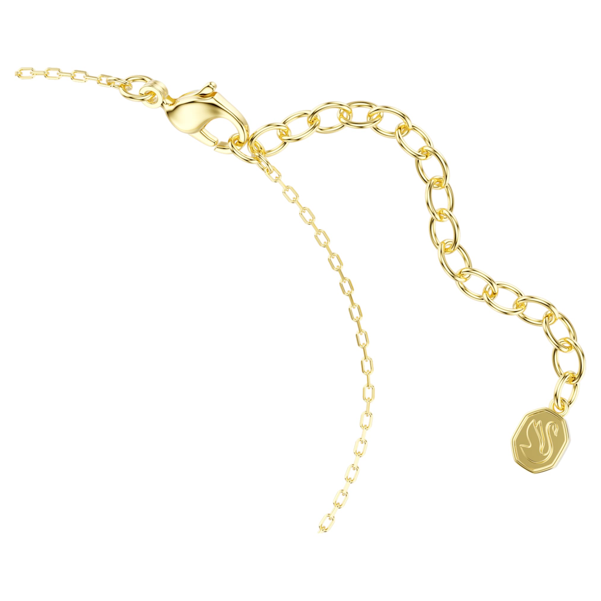 Swarovski Only bracelet Round cut, Purple, 18K gold finish