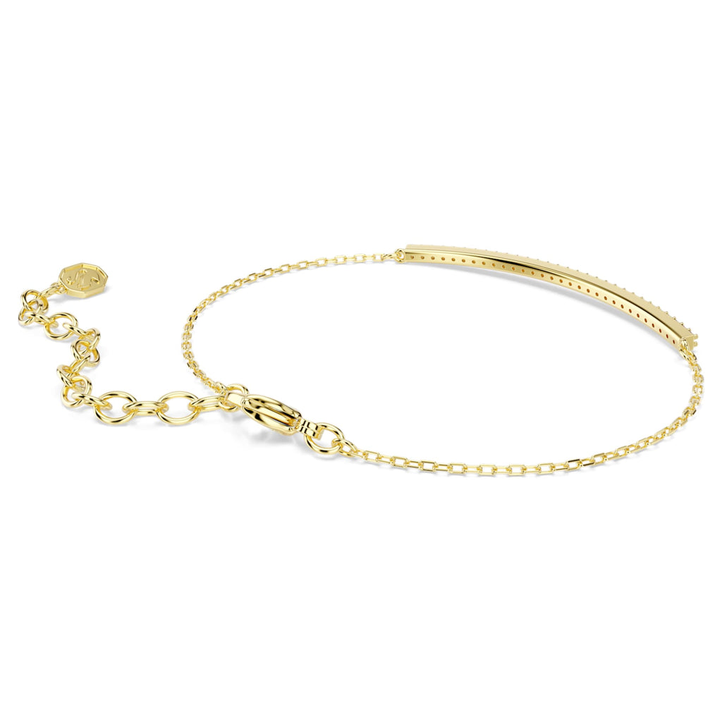 Swarovski Only bracelet Round cut, Purple, 18K gold finish