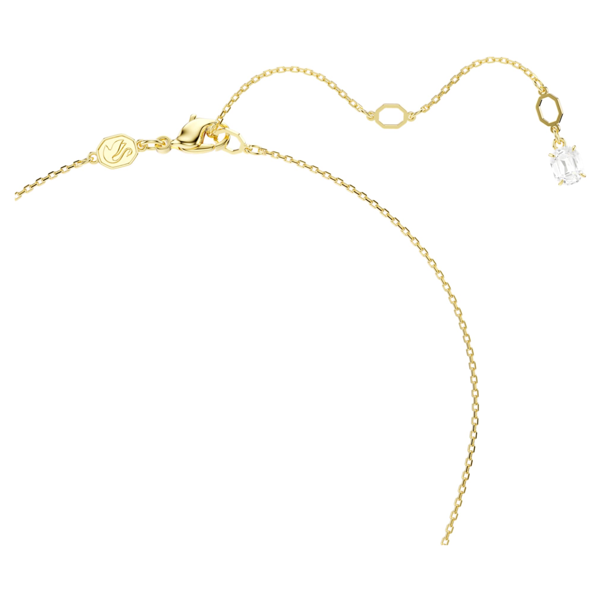 Swarovski Snake set Crystal pearl, Mixed cuts, Year of the Snake, White, 18K gold finish